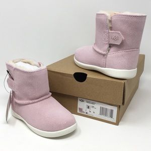 NEW Ugg Keelan Toddler Pink Sparkle Boots